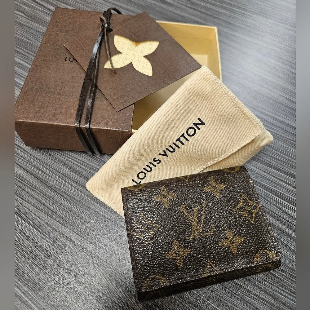 Louis Vuitton Brown Monogram Canvas Compact Wallet